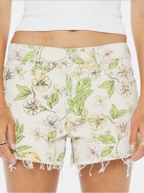 NWT MOTHER Lemonade Stand Dodger Cutoff Denim Shorts SZ 29 RV $218